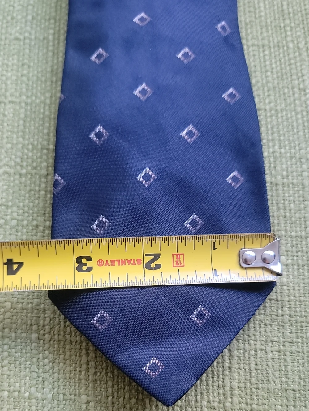 Armani Collezioni Navy Diamond Motif Men's Tie